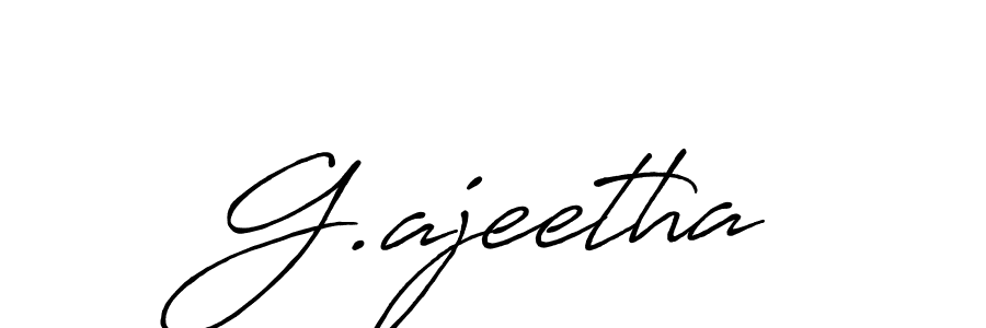 if you are searching for the best signature style for your name G.ajeetha. so please give up your signature search. here we have designed multiple signature styles  using Antro_Vectra_Bolder. G.ajeetha signature style 7 images and pictures png