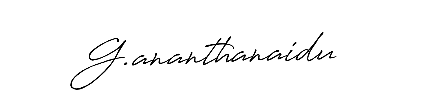 Also we have G.ananthanaidu name is the best signature style. Create professional handwritten signature collection using Antro_Vectra_Bolder autograph style. G.ananthanaidu signature style 7 images and pictures png