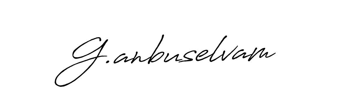 Make a beautiful signature design for name G.anbuselvam. Use this online signature maker to create a handwritten signature for free. G.anbuselvam signature style 7 images and pictures png