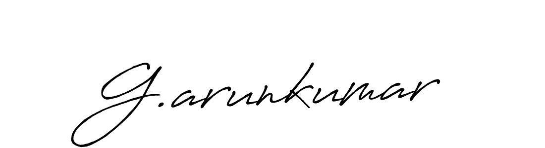 You should practise on your own different ways (Antro_Vectra_Bolder) to write your name (G.arunkumar) in signature. don't let someone else do it for you. G.arunkumar signature style 7 images and pictures png