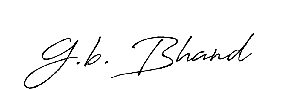 How to make G.b. Bhand name signature. Use Antro_Vectra_Bolder style for creating short signs online. This is the latest handwritten sign. G.b. Bhand signature style 7 images and pictures png