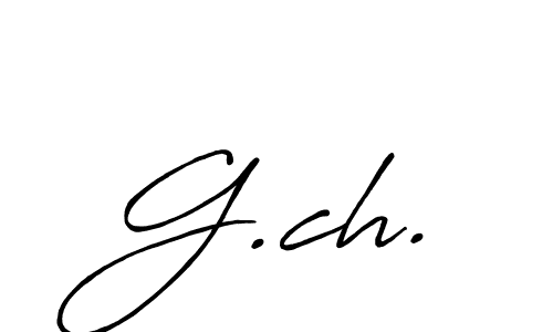 The best way (Antro_Vectra_Bolder) to make a short signature is to pick only two or three words in your name. The name G.ch. include a total of six letters. For converting this name. G.ch. signature style 7 images and pictures png