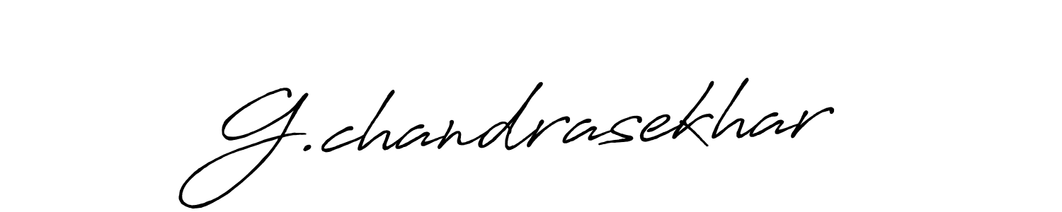 Make a beautiful signature design for name G.chandrasekhar. With this signature (Antro_Vectra_Bolder) style, you can create a handwritten signature for free. G.chandrasekhar signature style 7 images and pictures png