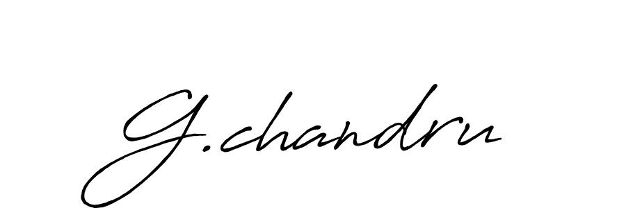 The best way (Antro_Vectra_Bolder) to make a short signature is to pick only two or three words in your name. The name G.chandru include a total of six letters. For converting this name. G.chandru signature style 7 images and pictures png