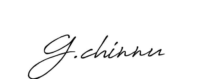 Use a signature maker to create a handwritten signature online. With this signature software, you can design (Antro_Vectra_Bolder) your own signature for name G.chinnu. G.chinnu signature style 7 images and pictures png