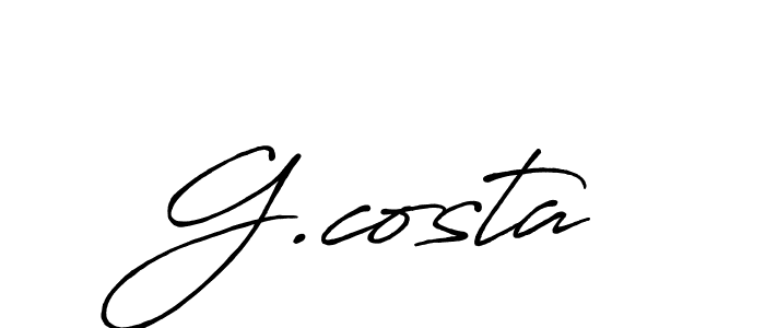if you are searching for the best signature style for your name G.costa. so please give up your signature search. here we have designed multiple signature styles  using Antro_Vectra_Bolder. G.costa signature style 7 images and pictures png