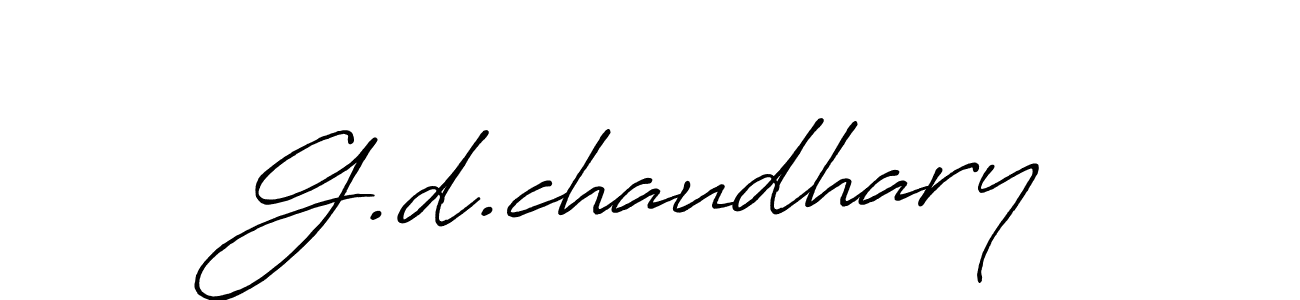 Also we have G.d.chaudhary name is the best signature style. Create professional handwritten signature collection using Antro_Vectra_Bolder autograph style. G.d.chaudhary signature style 7 images and pictures png