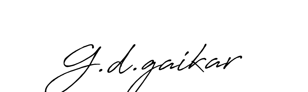 G.d.gaikar stylish signature style. Best Handwritten Sign (Antro_Vectra_Bolder) for my name. Handwritten Signature Collection Ideas for my name G.d.gaikar. G.d.gaikar signature style 7 images and pictures png