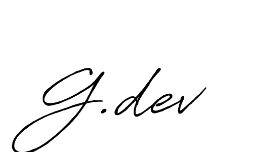 G.dev stylish signature style. Best Handwritten Sign (Antro_Vectra_Bolder) for my name. Handwritten Signature Collection Ideas for my name G.dev. G.dev signature style 7 images and pictures png