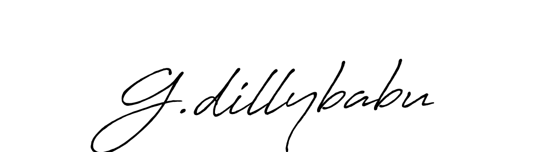 Use a signature maker to create a handwritten signature online. With this signature software, you can design (Antro_Vectra_Bolder) your own signature for name G.dillybabu. G.dillybabu signature style 7 images and pictures png