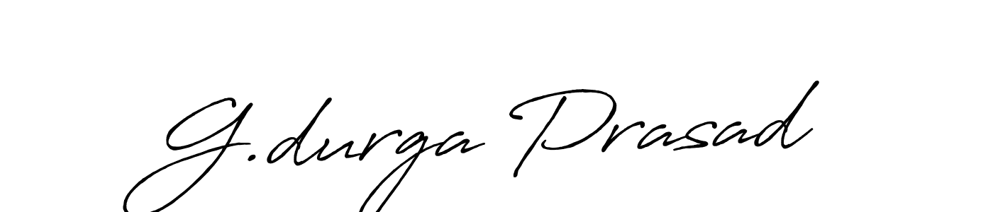 Make a beautiful signature design for name G.durga Prasad. With this signature (Antro_Vectra_Bolder) style, you can create a handwritten signature for free. G.durga Prasad signature style 7 images and pictures png