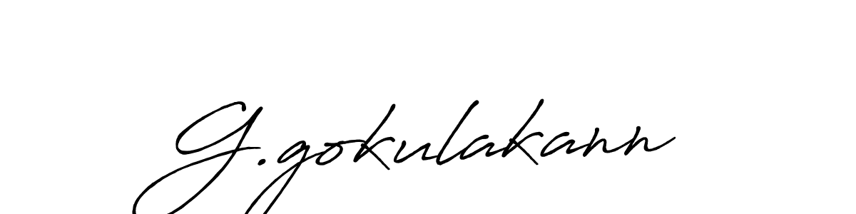 Make a beautiful signature design for name G.gokulakann. With this signature (Antro_Vectra_Bolder) style, you can create a handwritten signature for free. G.gokulakann signature style 7 images and pictures png