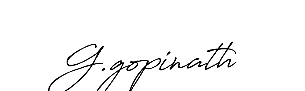 Use a signature maker to create a handwritten signature online. With this signature software, you can design (Antro_Vectra_Bolder) your own signature for name G.gopinath. G.gopinath signature style 7 images and pictures png