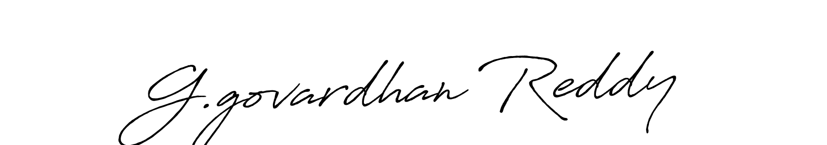 Make a beautiful signature design for name G.govardhan Reddy. Use this online signature maker to create a handwritten signature for free. G.govardhan Reddy signature style 7 images and pictures png