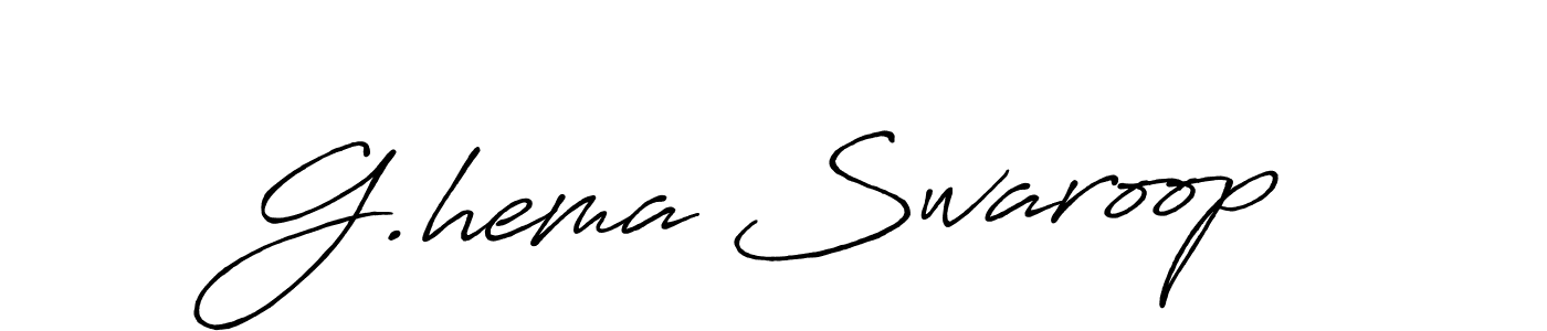 G.hema Swaroop stylish signature style. Best Handwritten Sign (Antro_Vectra_Bolder) for my name. Handwritten Signature Collection Ideas for my name G.hema Swaroop. G.hema Swaroop signature style 7 images and pictures png