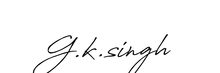 Design your own signature with our free online signature maker. With this signature software, you can create a handwritten (Antro_Vectra_Bolder) signature for name G.k.singh. G.k.singh signature style 7 images and pictures png