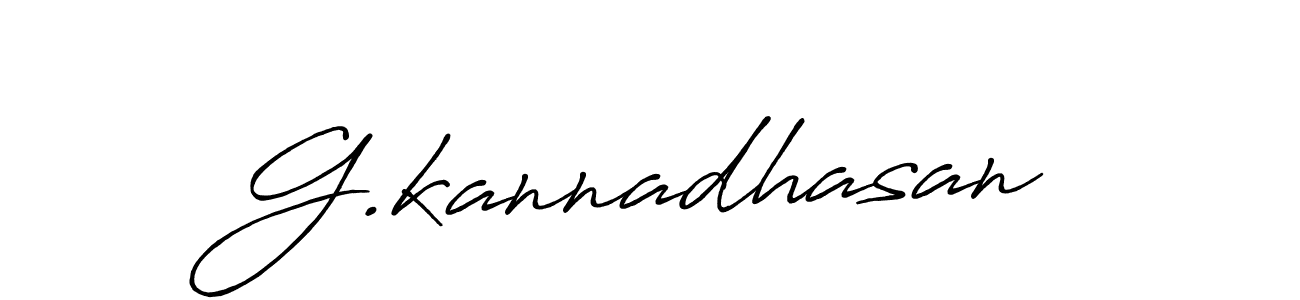 Also we have G.kannadhasan name is the best signature style. Create professional handwritten signature collection using Antro_Vectra_Bolder autograph style. G.kannadhasan signature style 7 images and pictures png