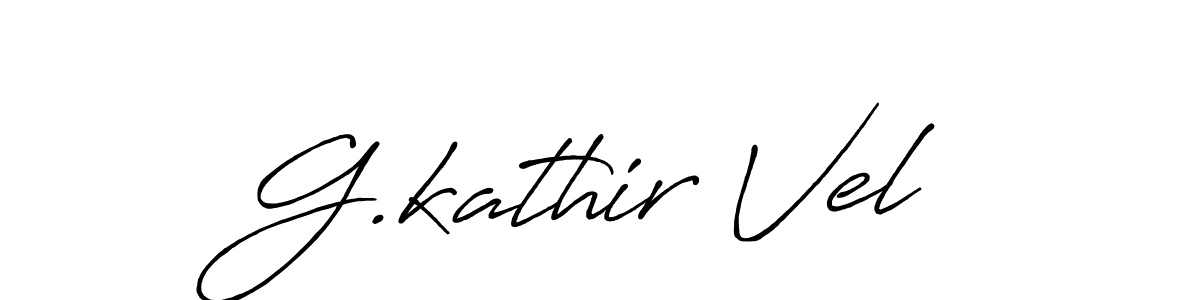 if you are searching for the best signature style for your name G.kathir Vel. so please give up your signature search. here we have designed multiple signature styles  using Antro_Vectra_Bolder. G.kathir Vel signature style 7 images and pictures png