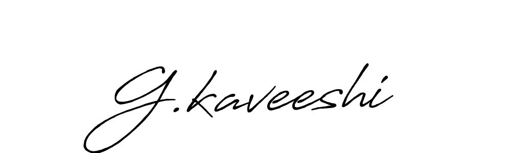 Design your own signature with our free online signature maker. With this signature software, you can create a handwritten (Antro_Vectra_Bolder) signature for name G.kaveeshi. G.kaveeshi signature style 7 images and pictures png