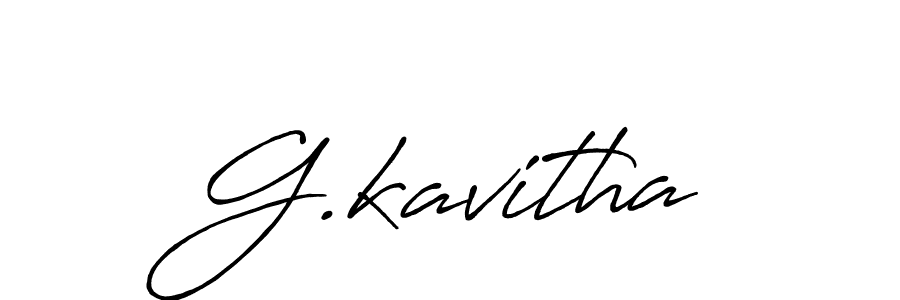 Create a beautiful signature design for name G.kavitha. With this signature (Antro_Vectra_Bolder) fonts, you can make a handwritten signature for free. G.kavitha signature style 7 images and pictures png