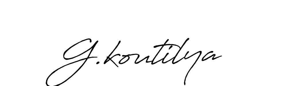 Once you've used our free online signature maker to create your best signature Antro_Vectra_Bolder style, it's time to enjoy all of the benefits that G.koutilya name signing documents. G.koutilya signature style 7 images and pictures png