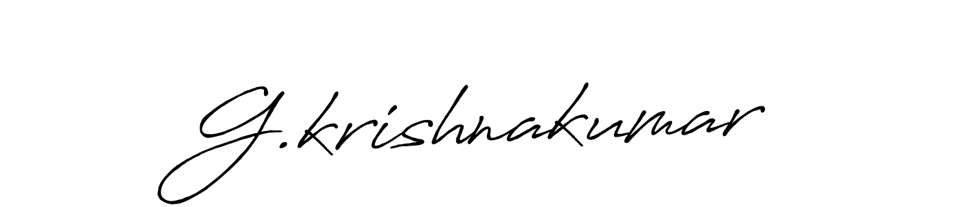 G.krishnakumar stylish signature style. Best Handwritten Sign (Antro_Vectra_Bolder) for my name. Handwritten Signature Collection Ideas for my name G.krishnakumar. G.krishnakumar signature style 7 images and pictures png