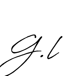 Also we have G.l name is the best signature style. Create professional handwritten signature collection using Antro_Vectra_Bolder autograph style. G.l signature style 7 images and pictures png