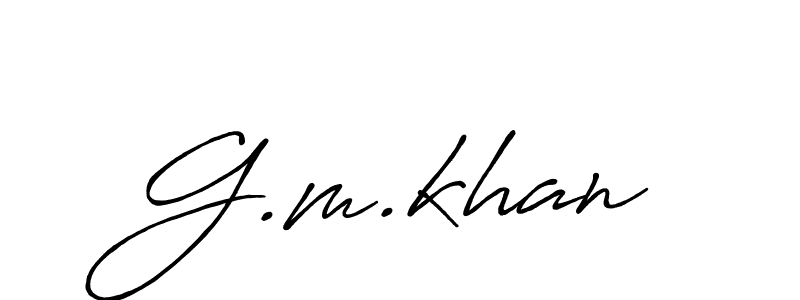 Also we have G.m.khan name is the best signature style. Create professional handwritten signature collection using Antro_Vectra_Bolder autograph style. G.m.khan signature style 7 images and pictures png