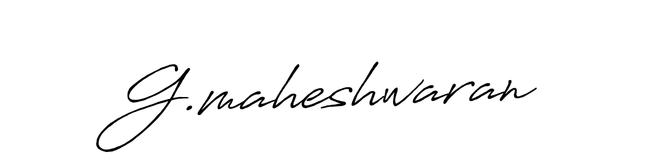 G.maheshwaran stylish signature style. Best Handwritten Sign (Antro_Vectra_Bolder) for my name. Handwritten Signature Collection Ideas for my name G.maheshwaran. G.maheshwaran signature style 7 images and pictures png