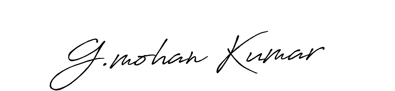 Also we have G.mohan Kumar name is the best signature style. Create professional handwritten signature collection using Antro_Vectra_Bolder autograph style. G.mohan Kumar signature style 7 images and pictures png