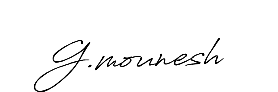 Also You can easily find your signature by using the search form. We will create G.mounesh name handwritten signature images for you free of cost using Antro_Vectra_Bolder sign style. G.mounesh signature style 7 images and pictures png
