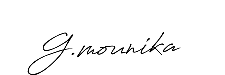 It looks lik you need a new signature style for name G.mounika. Design unique handwritten (Antro_Vectra_Bolder) signature with our free signature maker in just a few clicks. G.mounika signature style 7 images and pictures png