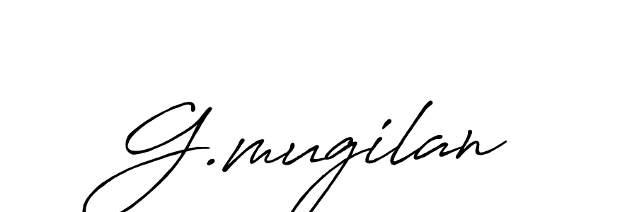 Create a beautiful signature design for name G.mugilan. With this signature (Antro_Vectra_Bolder) fonts, you can make a handwritten signature for free. G.mugilan signature style 7 images and pictures png