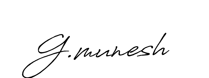 How to Draw G.munesh signature style? Antro_Vectra_Bolder is a latest design signature styles for name G.munesh. G.munesh signature style 7 images and pictures png