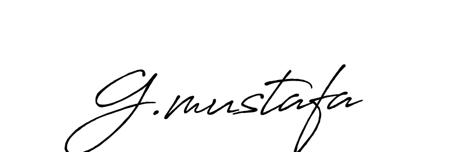 Make a beautiful signature design for name G.mustafa. With this signature (Antro_Vectra_Bolder) style, you can create a handwritten signature for free. G.mustafa signature style 7 images and pictures png