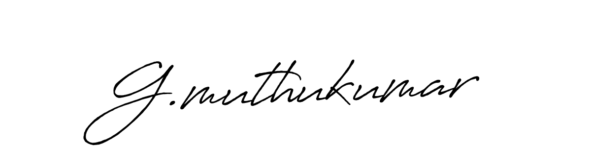 The best way (Antro_Vectra_Bolder) to make a short signature is to pick only two or three words in your name. The name G.muthukumar include a total of six letters. For converting this name. G.muthukumar signature style 7 images and pictures png