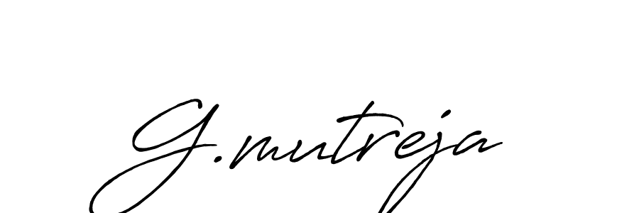 The best way (Antro_Vectra_Bolder) to make a short signature is to pick only two or three words in your name. The name G.mutreja include a total of six letters. For converting this name. G.mutreja signature style 7 images and pictures png