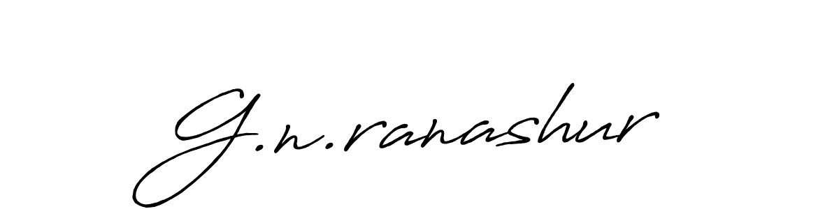G.n.ranashur stylish signature style. Best Handwritten Sign (Antro_Vectra_Bolder) for my name. Handwritten Signature Collection Ideas for my name G.n.ranashur. G.n.ranashur signature style 7 images and pictures png