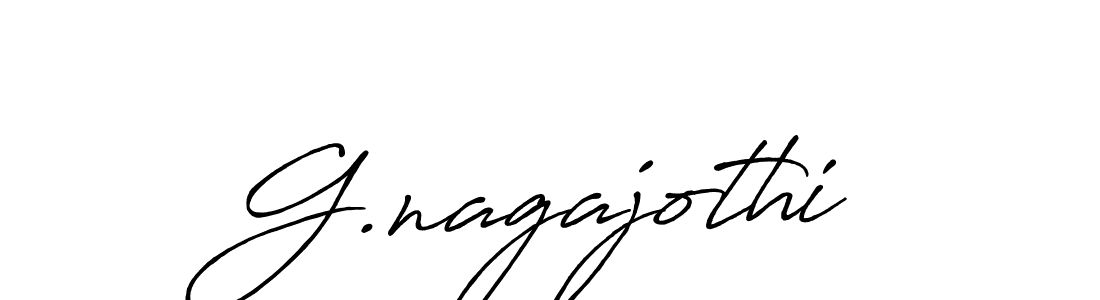 Make a beautiful signature design for name G.nagajothi. With this signature (Antro_Vectra_Bolder) style, you can create a handwritten signature for free. G.nagajothi signature style 7 images and pictures png