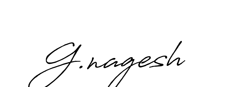 Use a signature maker to create a handwritten signature online. With this signature software, you can design (Antro_Vectra_Bolder) your own signature for name G.nagesh. G.nagesh signature style 7 images and pictures png