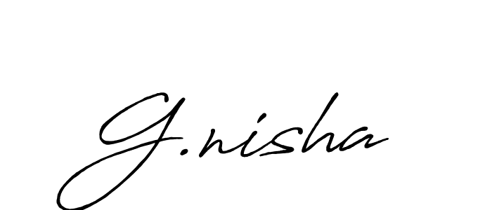 Antro_Vectra_Bolder is a professional signature style that is perfect for those who want to add a touch of class to their signature. It is also a great choice for those who want to make their signature more unique. Get G.nisha name to fancy signature for free. G.nisha signature style 7 images and pictures png