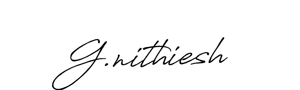 G.nithiesh stylish signature style. Best Handwritten Sign (Antro_Vectra_Bolder) for my name. Handwritten Signature Collection Ideas for my name G.nithiesh. G.nithiesh signature style 7 images and pictures png