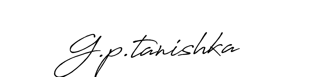 Make a beautiful signature design for name G.p.tanishka. With this signature (Antro_Vectra_Bolder) style, you can create a handwritten signature for free. G.p.tanishka signature style 7 images and pictures png