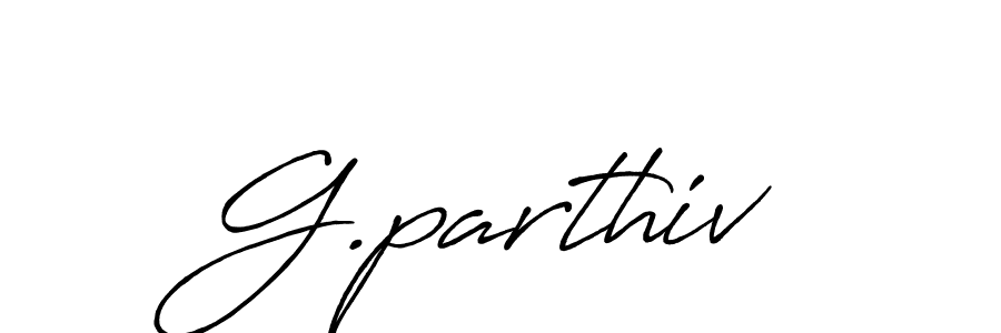 Create a beautiful signature design for name G.parthiv. With this signature (Antro_Vectra_Bolder) fonts, you can make a handwritten signature for free. G.parthiv signature style 7 images and pictures png