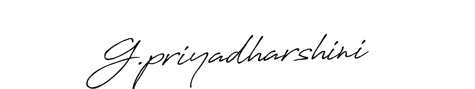 Antro_Vectra_Bolder is a professional signature style that is perfect for those who want to add a touch of class to their signature. It is also a great choice for those who want to make their signature more unique. Get G.priyadharshini name to fancy signature for free. G.priyadharshini signature style 7 images and pictures png