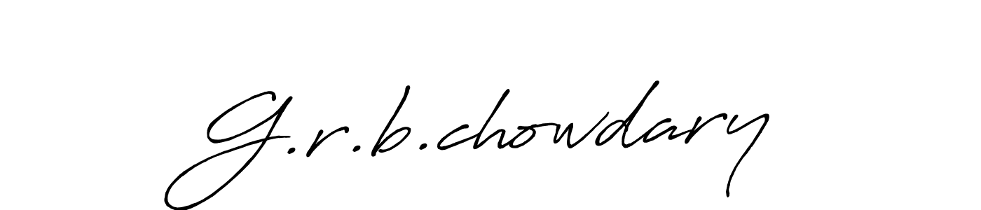 It looks lik you need a new signature style for name G.r.b.chowdary. Design unique handwritten (Antro_Vectra_Bolder) signature with our free signature maker in just a few clicks. G.r.b.chowdary signature style 7 images and pictures png