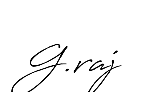 The best way (Antro_Vectra_Bolder) to make a short signature is to pick only two or three words in your name. The name G.raj include a total of six letters. For converting this name. G.raj signature style 7 images and pictures png