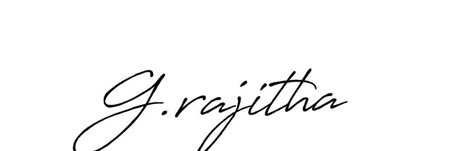 Also we have G.rajitha name is the best signature style. Create professional handwritten signature collection using Antro_Vectra_Bolder autograph style. G.rajitha signature style 7 images and pictures png