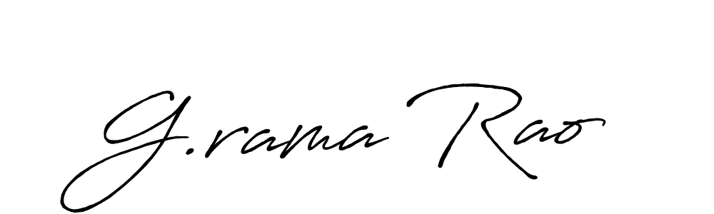 Design your own signature with our free online signature maker. With this signature software, you can create a handwritten (Antro_Vectra_Bolder) signature for name G.rama Rao. G.rama Rao signature style 7 images and pictures png