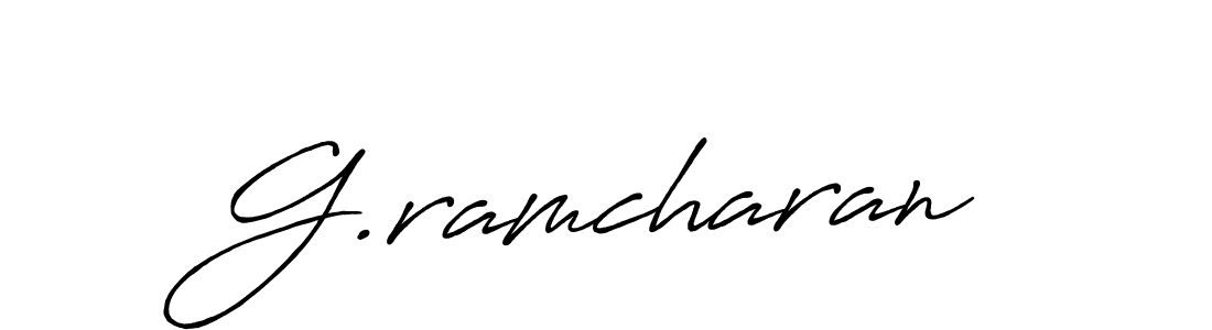 Once you've used our free online signature maker to create your best signature Antro_Vectra_Bolder style, it's time to enjoy all of the benefits that G.ramcharan name signing documents. G.ramcharan signature style 7 images and pictures png